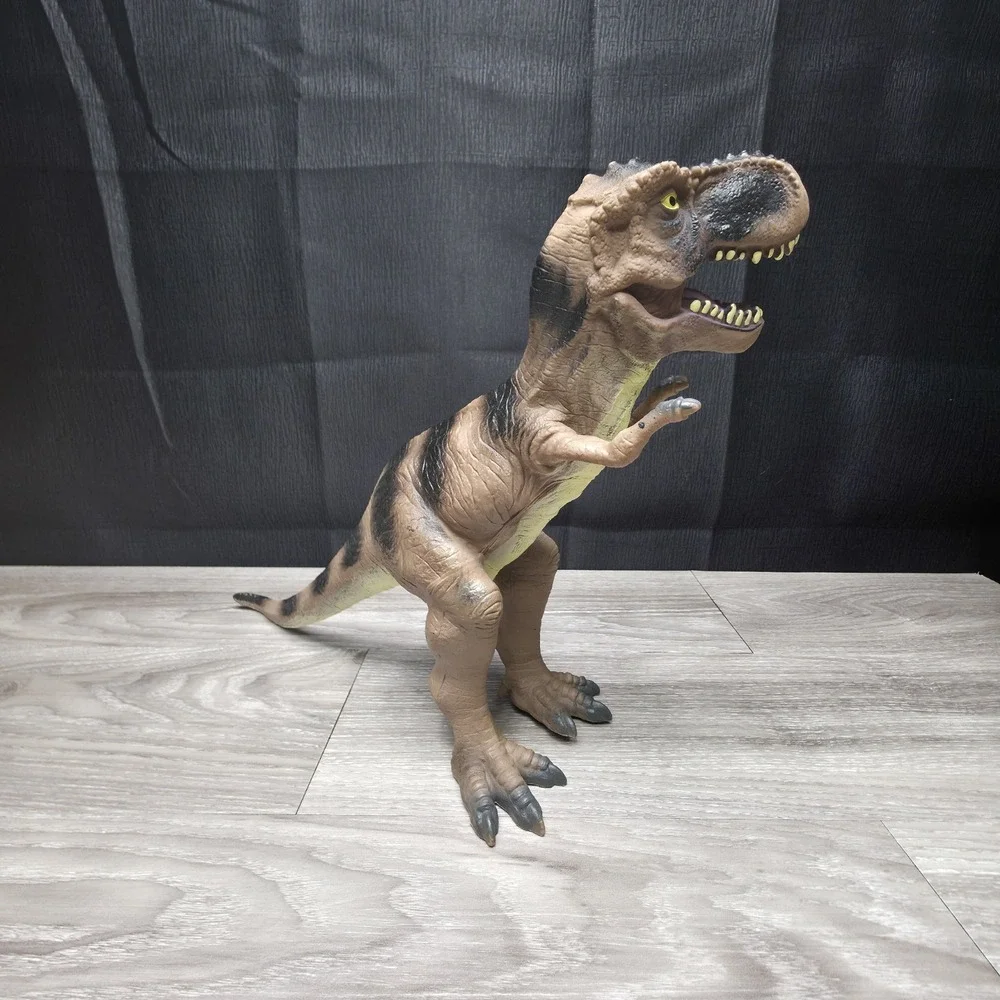 Vintage Toy Dinosaur Tyrannosaurus Rex‎ 2011 Rubber Figure Collectible 13
